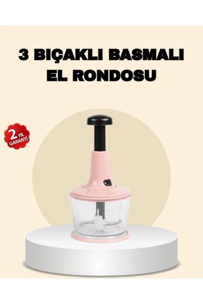 SAYARMARKT Basmalı Manuel Rondo Hızlı ve Zahmetsiz Doğrama ürün görseli 1