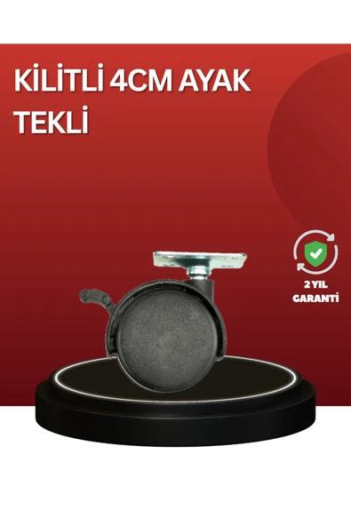 SAYARMARKT Sessiz Dönen Kilitli Mobilya Tekerleği 4 cm ürün görseli 1