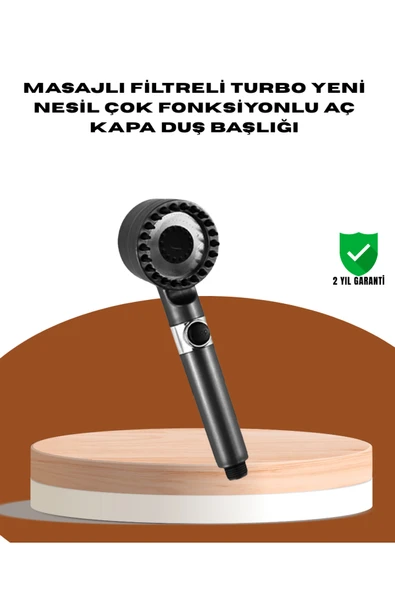 SAYARMARKT Masaj Fonksiyonlu Filtreli Duş Başlığı Dayanıklı Yapı ürün görseli 1