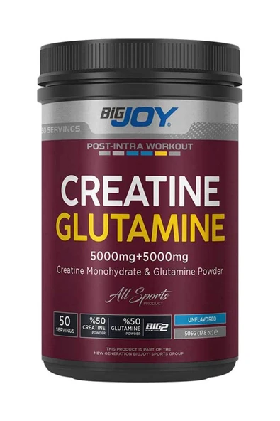 Bigjoy BIG2 Creatine + Glutamine 505g Aromasız ürün görseli 1