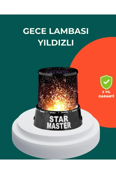 SAYARMARKT Galaxy Efektli LED Yıldız Projektör Renk Değiştirmeli Oda Aydınlatması ürün görseli 1