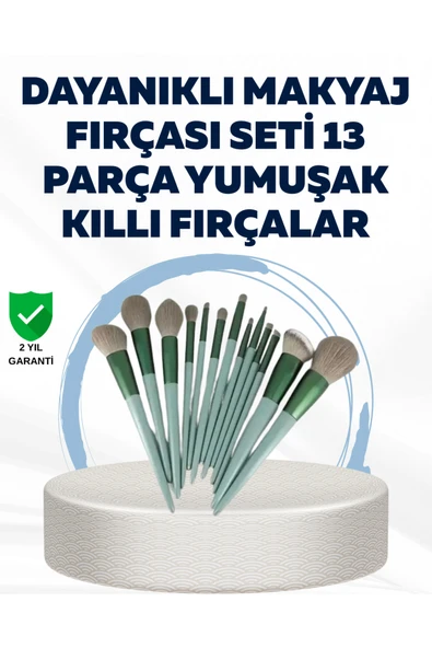 SAYARMARKT Profesyonel Kullanıma Uygun 13 Parça Makyaj Fırçası Takımı Fiber Kıllı ürün görseli 1