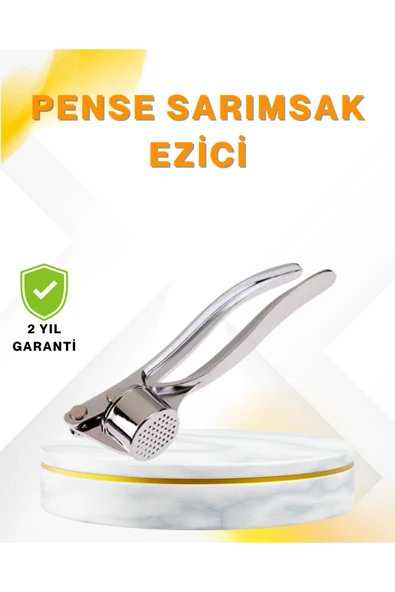 SAYARMARKT Metal Sarımsak Ezici Ergonomik Tutma ve Güçlü Presleme ürün görseli 1