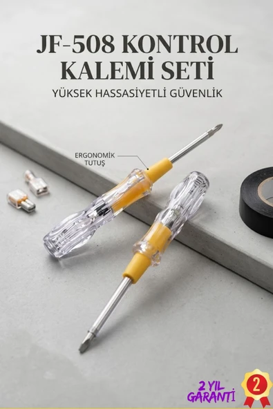 SAYARMARKT JF-508 Elektrikçi Kontrol Kalemi Güvenli Ölçüm ürün görseli 1