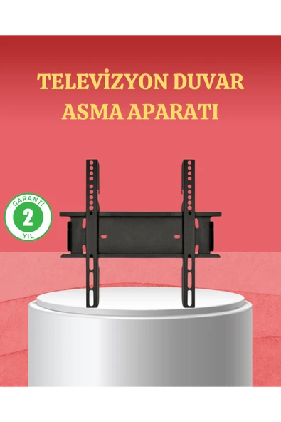 SAYARMARKT 32-42 İnç TV Askı Aparatı Kolay Kurulum Düz ve Kompakt Tasarım ürün görseli 1