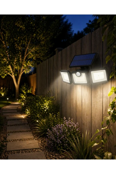 SAYARMARKT Solar LED Projektör Sensörlü Dış Mekan Güvenlik Lambası ürün görseli 1