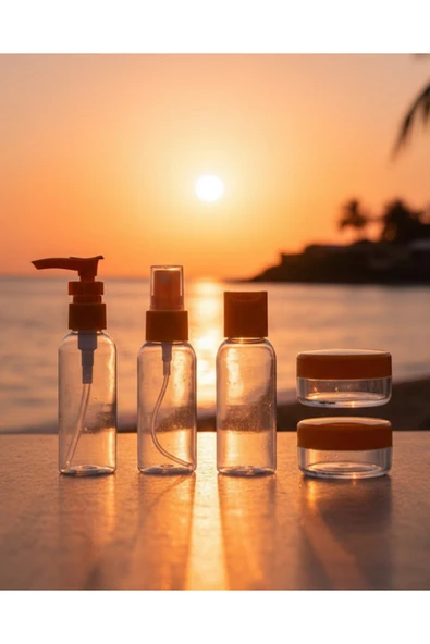 SAYARMARKT Seyahat Boy 5’li Kozmetik Dolum Seti 30 ml Sızdırmaz Tasarım ürün görseli 1