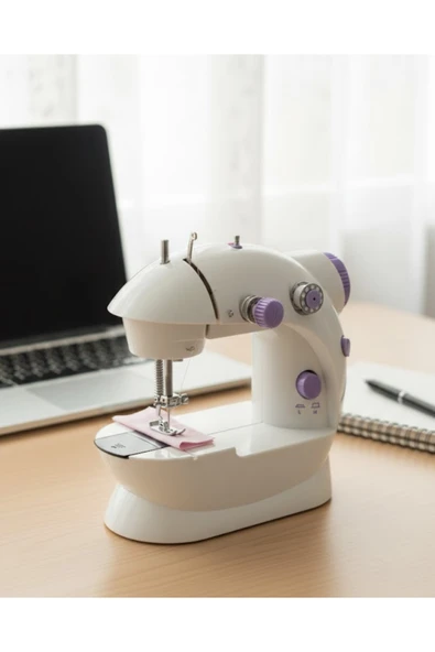 SAYARMARKT Ev Tipi Mini Dikiş Makinesi Ayarlanabilir Hız ve Işıklı ürün görseli 1