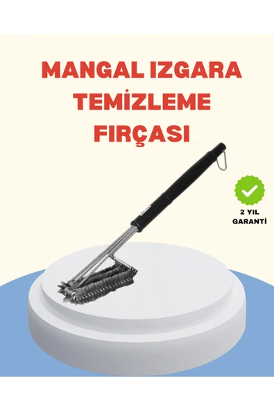 SAYARMARKT Uzun Saplı Izgara Temizleme Fırçası Çelik Telli ürün görseli 1