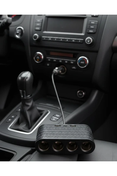 SAYARMARKT Araçlar İçin 4’lü Çakmak Çoklayıcı Type C USB ve Koruma Sistemli ürün görseli 1