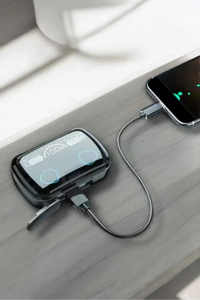 SAYARMARKT Şarj Göstergeli Bluetooth Kulaklık iOS Android M10 ürün görseli 1