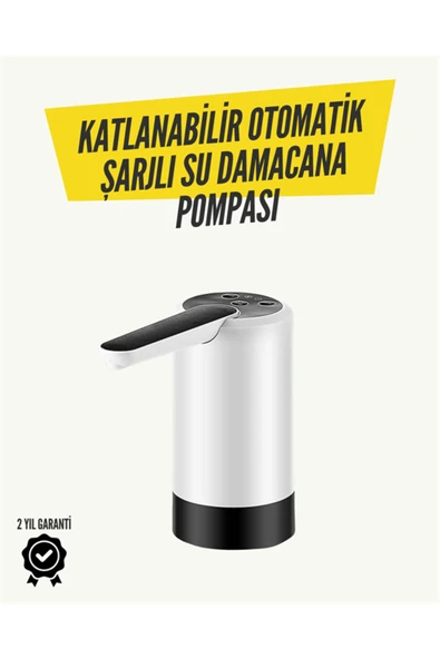 SAYARMARKT Katlanabilir Şarjlı Damacana Su Pompası Pratik Kullanım ürün görseli 1