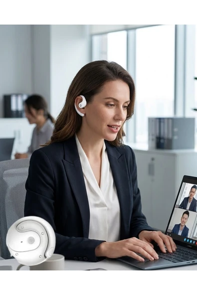 SAYARMARKT Bluetooth Kulaklık Çift Mikrofonlu Uzun Kullanım Süreli ve Hızlı Şarj Özellikli ürün görseli 1