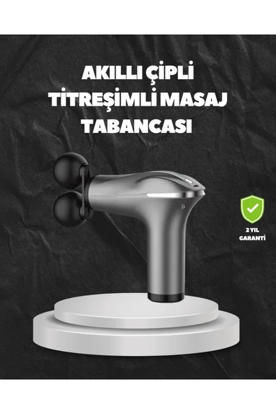 SAYARMARKT 4 Başlıklı Şarjlı Masaj Tabancası Bel Sırt Boyun Bacak Kas Rahatlatıcı ürün görseli 1