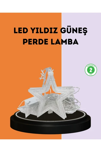 SAYARMARKT 3x3 Metre Yıldız Peri Led Perde Işık Romantik Dekorasyon ürün görseli 1