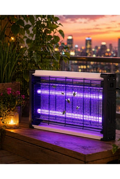 SAYARMARKT Ev Balkon Mutfak İçin Elektrikli Sinek Savar UV Işıklı Sessiz Lamba ürün görseli 1