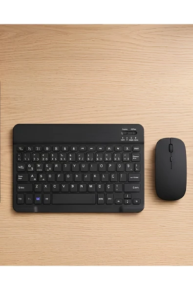 SAYARMARKT Sessiz Tuşlu Kablosuz Klavye Mouse Seti Çoklu Cihaz Uyumlu ürün görseli 1