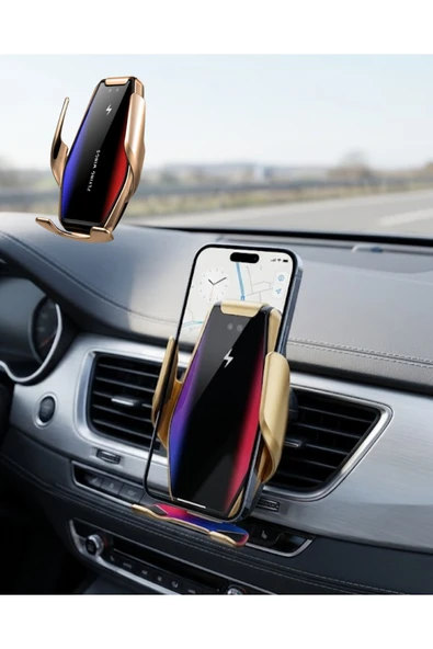 SAYARMARKT Akıllı Araç İçi Telefon Tutucu Kablosuz Şarj ve Otomatik Açılır Kapanır Sistem ürün görseli 1