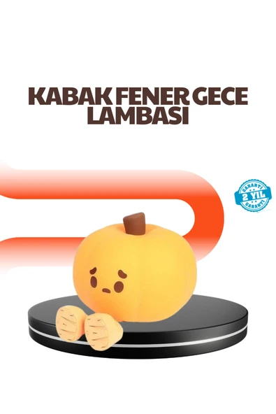 SAYARMARKT Dekoratif Pumpkin Gece Lambası Şarjlı Dokunmatik LED Işık ürün görseli 1