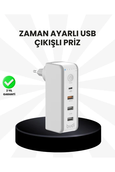 SAYARMARKT Akıllı Zaman Ayarlı Şarj Cihazı Güvenli ve Enerji Tasarruflu ürün görseli 1