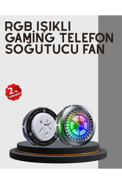 SAYARMARKT RGB Gaming Telefon Fanı Sessiz Soğutucu Tüm Akıllı Telefonlara Uygun ürün görseli 1