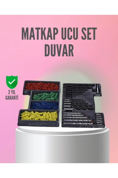 SAYARMARKT Kapsamlı Matkap Ucu Seti Organizer Kutulu Ahşap Metal Beton Delme ürün görseli 1