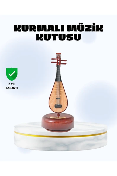 SAYARMARKT Enstrüman Şeklinde Müzik Kutusu Lüt Tasarım Melodious Music ürün görseli 1