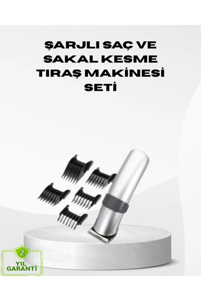 SAYARMARKT Kablosuz Profesyonel Tıraş Makinesi – Şarjlı, 60 Dakika Kullanım Süreli, Çelik Bıçaklı, Sessiz Motor ürün görseli 1