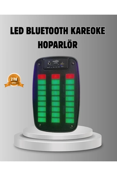 SAYARMARKT GTS 1793 Işıklı 6.5 İnç Kablosuz Hoparlör Bluetooth, USB ve FM Özellikli ürün görseli 1
