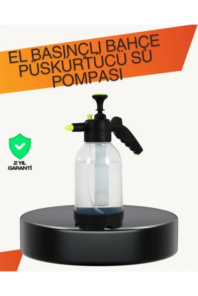 SAYARMARKT Manuel Köpük Üreten Basınçlı Sprey Şişesi 2L Temizlik ve Oto Yıkama ürün görseli 1
