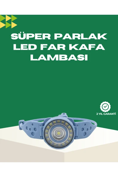 SAYARMARKT LED Kafa Lambası Kamp Yürüyüş ve Gece Kullanımı İçin ürün görseli 1