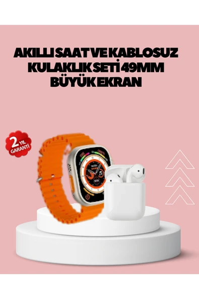 SAYARMARKT Watch 9 Max Akıllı Saat 45 mm Geniş Ekran Kulaklık Seti ürün görseli 1