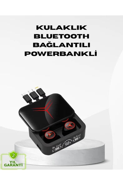 SAYARMARKT Powerbank Özellikli Bluetooth Kablosuz Kulaklık – Dokunmatik Kontrol, Uzun Pil Ömrü, Ergonomik Tasar ürün görseli 1