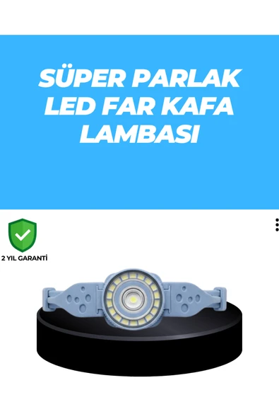 SAYARMARKT Uzun Pil Ömürlü Kamp ve Dağcılık Kafa Lambası ürün görseli 1