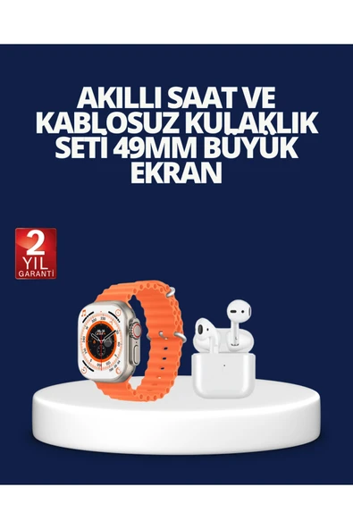 SAYARMARKT Watch 9 Max Akıllı Saat ve Kablosuz Kulaklık Seti 2 Kordonlu Sesli Görüşme Özellikli ürün görseli 1