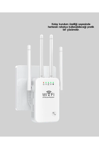 SAYARMARKT WPS Destekli Çift Bant WiFi Güçlendirici - Kesintisiz ve Güçlü İnternet Deneyimi ürün görseli 1