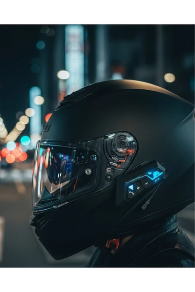 SAYARMARKT Motosiklet Kask Bluetooth Kulaklık 20 Saat Konuşma Süresi ürün görseli 1