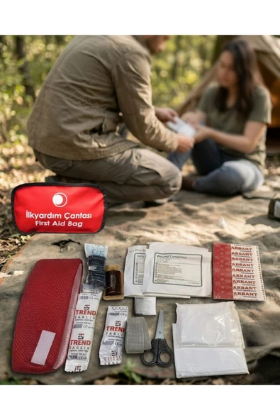 SAYARMARKT Kompakt İlk Yardım Çantası Temel Medikal Malzemelerle Donatılmış ürün görseli 1