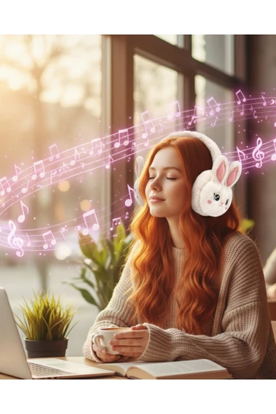 SAYARMARKT Tavşan Kulaklı Bluetooth Kulaklık Şarjlı Kablosuz Stereo Ses ürün görseli 1
