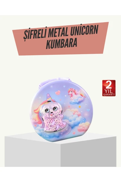 SAYARMARKT Eğitici Şifreli Çocuk Para Kasası Dayanıklı Metal ürün görseli 1