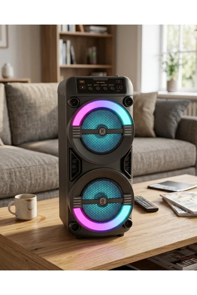 SAYARMARKT Taşınabilir Bluetooth Hoparlör RGB Işık Efektli Stereo Ses ürün görseli 1