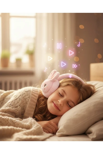 SAYARMARKT Kablosuz Peluş Bluetooth Kulaklık 40mm Hoparlör ve Mikrofonlu ürün görseli 1