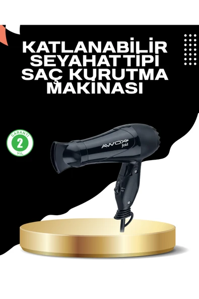 SAYARMARKT Katlanabilir Fön Makinesi Çift Isı ve Hız Ayarlı ürün görseli 1