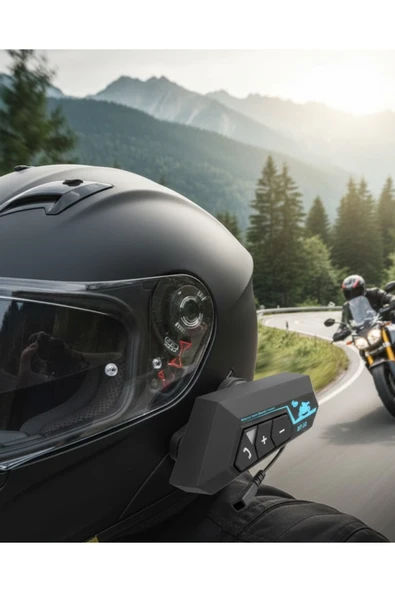 SAYARMARKT Telsiz Bluetooth Kask Kulaklık Handsfree Mikrofonlu ürün görseli 1