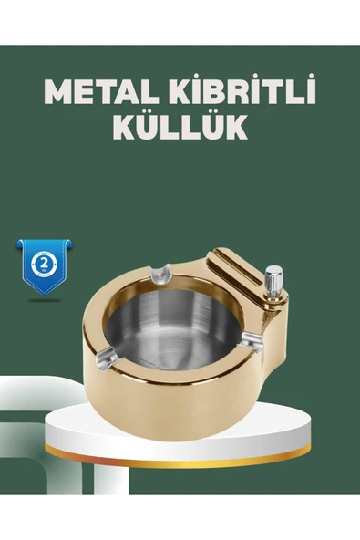 SAYARMARKT Yeniden Doldurulabilir Çakmaklı Küllük Dayanıklı Yapı ürün görseli 1