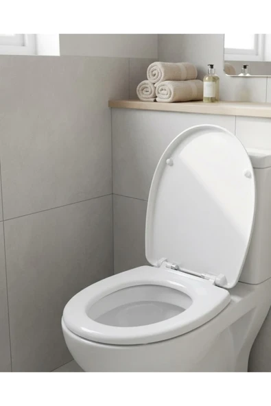 SAYARMARKT Dayanıklı Klozet Kapağı Universal Model Kolay Kurulum Hijyenik Banyo Ürünü ürün görseli 1