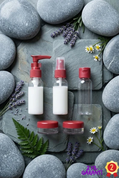 SAYARMARKT Hafif ve Pratik 5 Parça 30 ml Seyahat Şişesi Seti ürün görseli 1