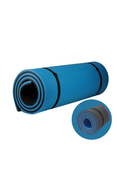 SAYARMARKT 10MM YOGA MATI MAVİ - Resim 5