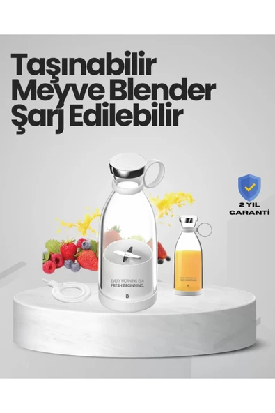 SAYARMARKT Pembe ve Beyaz Renk Seçenekli Mini Boy Meyve Sıkıcı Tengrico Tech ürün görseli 1