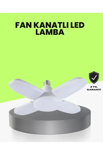 SAYARMARKT Katlanabilir 4 Kollu Led Ampül 60 Watt 6000 Lumen Beyaz Işık ürün görseli 1